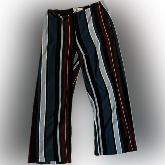 Urban outfitters blue and purple striped comfy pants with stretchy waistband. - Picture 2 of 4